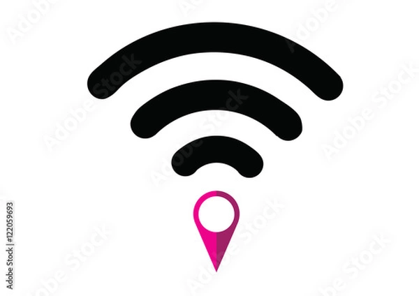 Fototapeta Points on the map