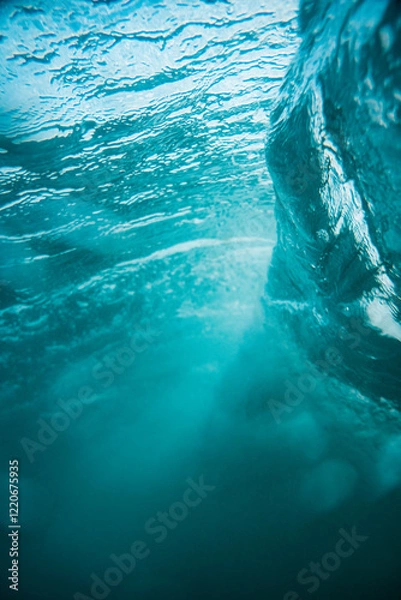 Obraz Ola del mar desde dentro del agua