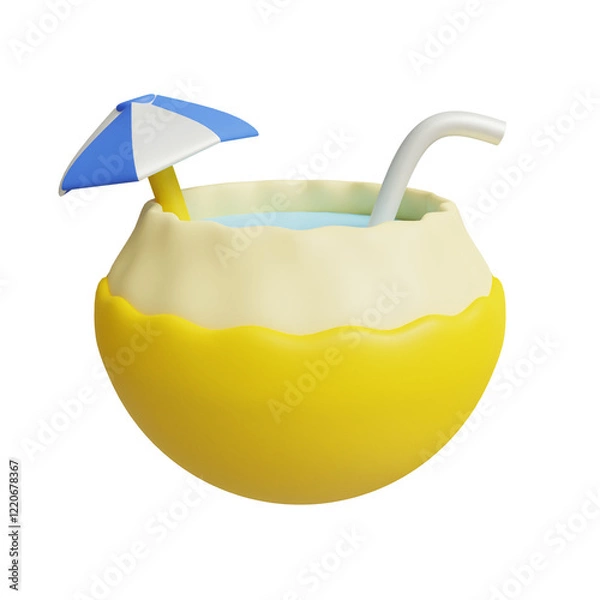 Obraz fresh young coconut drink