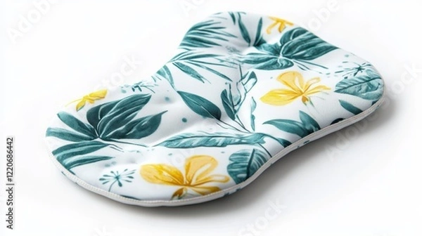 Obraz Floral Design Cushion with Leaf Pattern for Comfort