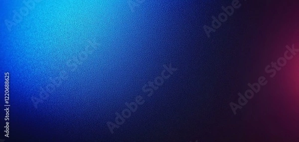 Fototapeta Blue grainy gradient noisy background light to dark azure sapphire cerulean denim blue smooth noise texture banner backdrop design