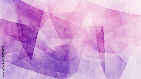 Fototapeta Minimalist composition with soft pencil strokes creating an abstract interplay of purple and pink hues in a serene layout