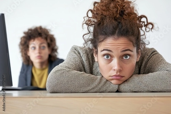 Fototapeta Workplace pressure: Generative AI