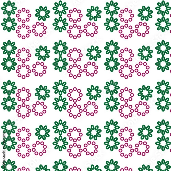 Fototapeta seamless floral pattern