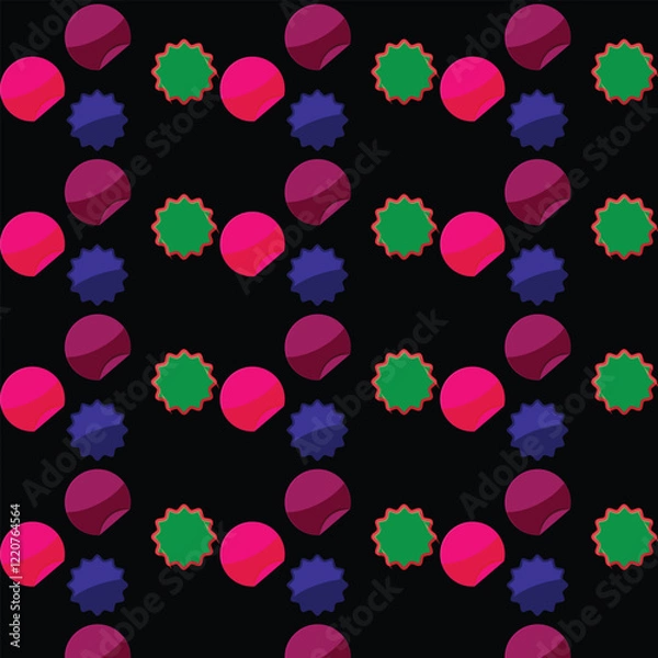 Fototapeta seamless pattern with hearts