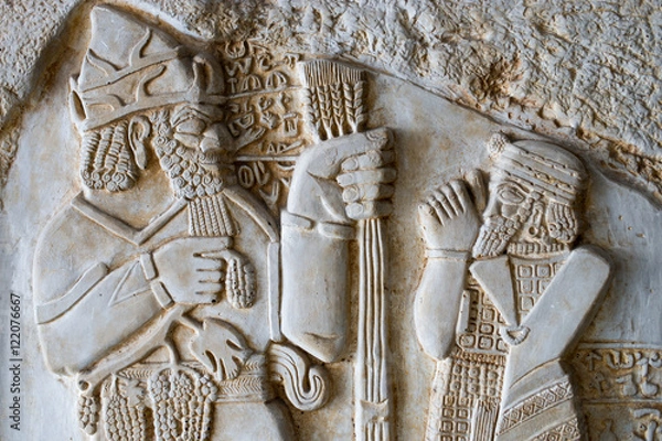 Obraz Antike Steintafel - Weizen Brot