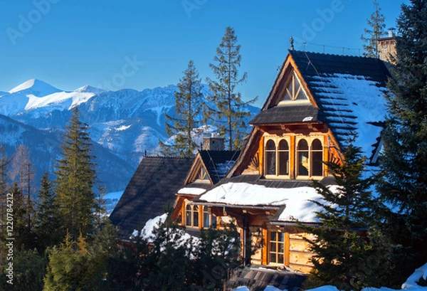 Obraz mountain houses in Zakopane