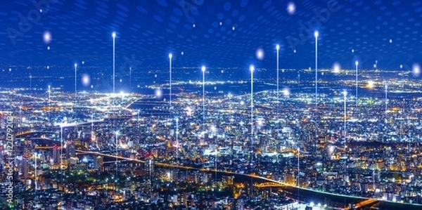 Obraz 未来都市のデジタル進化