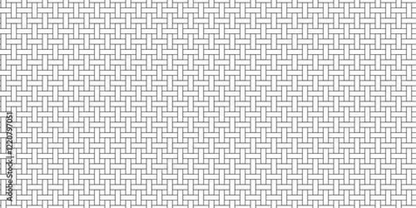 Obraz Seamless woven grid texture illustration