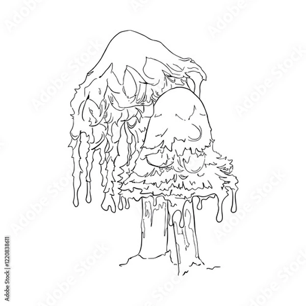 Obraz abstract trees