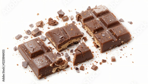 Obraz Chocolate with Hazelnuts, Happy Chocolate Day 2025