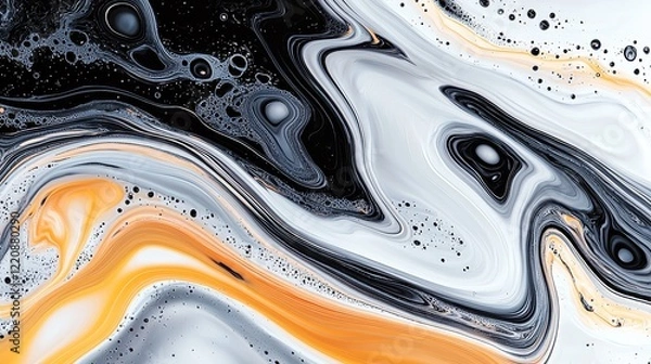 Fototapeta Captivating swirling abstract art digital creation fluid design modern environment aesthetic viewpoint