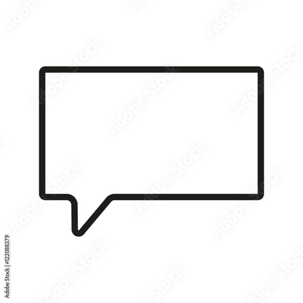 Fototapeta Communication bubble - vector icon.