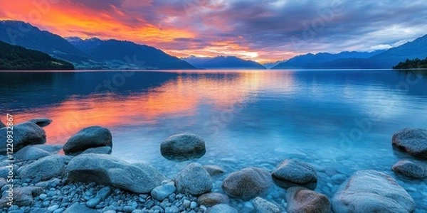 Fototapeta Zealand Fjords Soothing and Calming Visuals Relax
