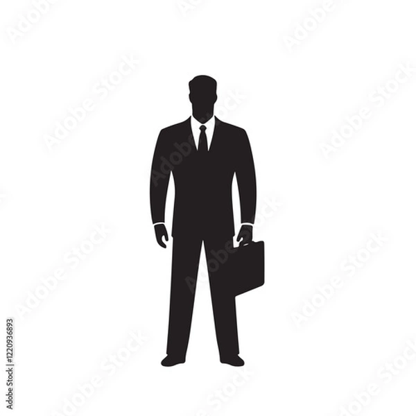 Fototapeta man with briefcase vector design
