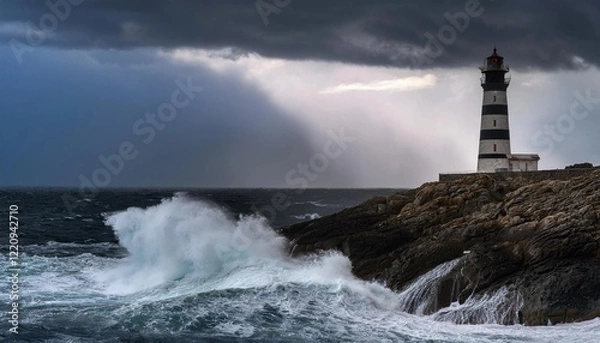 Fototapeta lighthouse on the coast of state