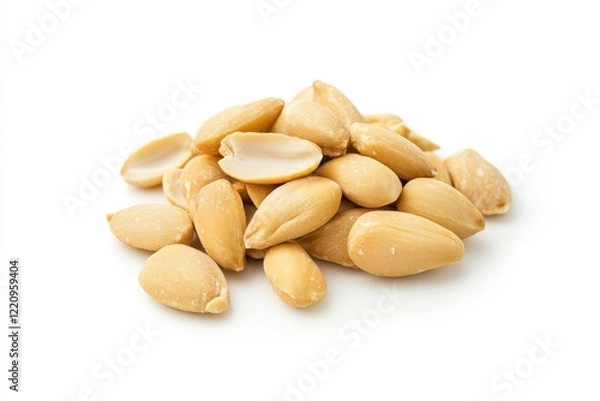 Fototapeta Delicious anelletti pasta presented artfully on a pristine white background highlighting its unique shape and texture