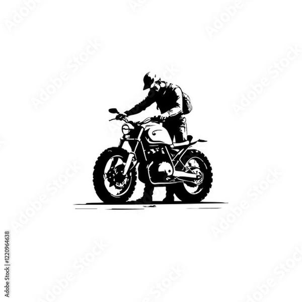 Fototapeta Biker Vector Logo Design