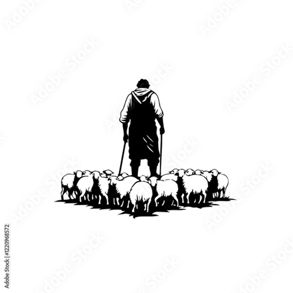 Obraz Shepherd Vector Logo Design