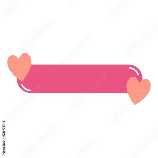 Obraz Modern Valentine Border