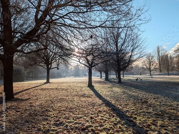 Fototapeta Winter in the park