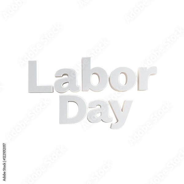 Fototapeta Labor Day text without background