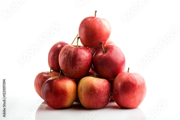Fototapeta Red apple on white background, clipping path