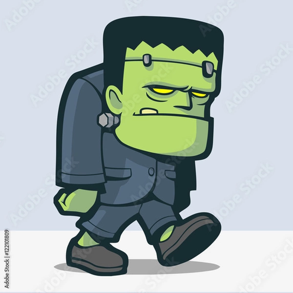 Obraz Cute Frankenstein Cartoon