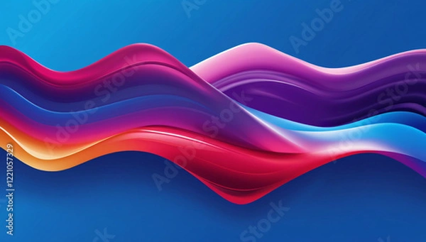 Fototapeta Abstract Background With Waves