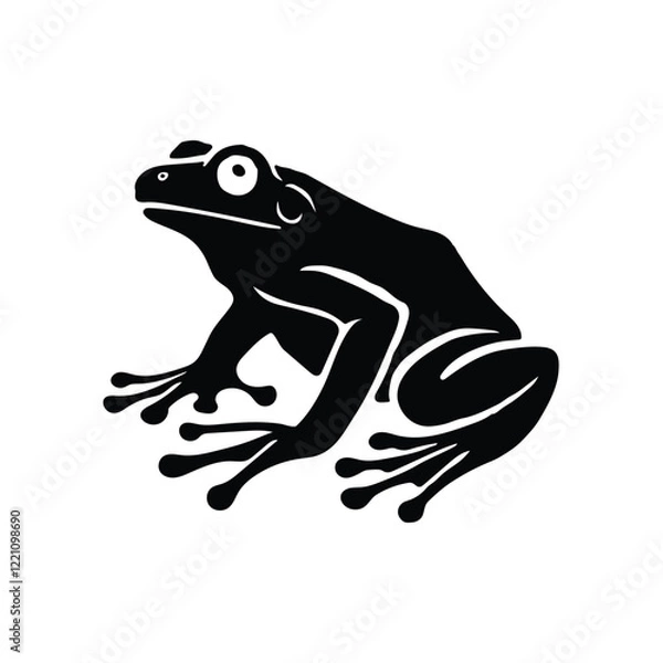 Obraz Frog Illustration Vector With White Background.