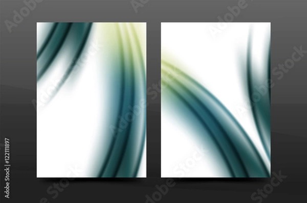 Fototapeta A4 size annual report business flyer cover