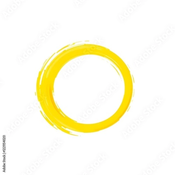 Obraz yellow circle