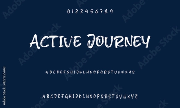 Fototapeta Set of Numbers 1, 2, 3, 4, 5, 6, 7, 8, 9, 0. Brush stroke, marker textured numbers. Stylish hand draw brush painted numbers set. Bold brush drawn grunge. Dirty texture vector. Rough brush strokes.