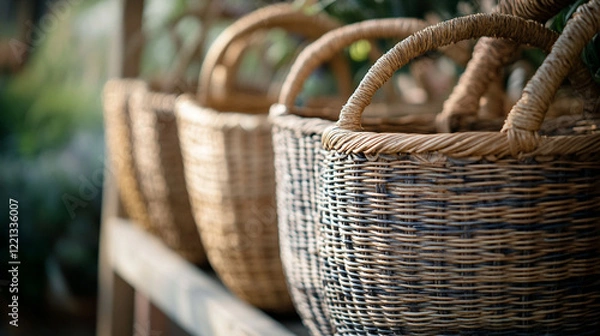 Fototapeta A vibrant exploration of basket-making's role in rural communities, highlighting its economic importance and social bonds amidst urban pressures.