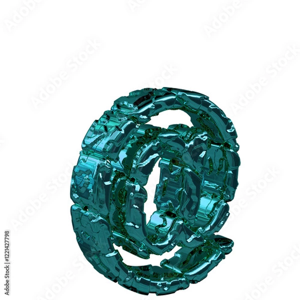 Fototapeta Unpolished symbol turned to the right.