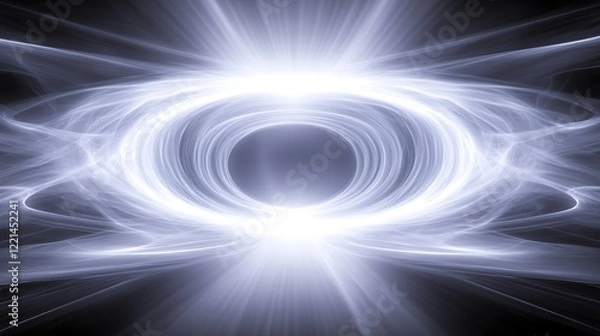 Obraz Abstract glowing vortex with bright light, power concept