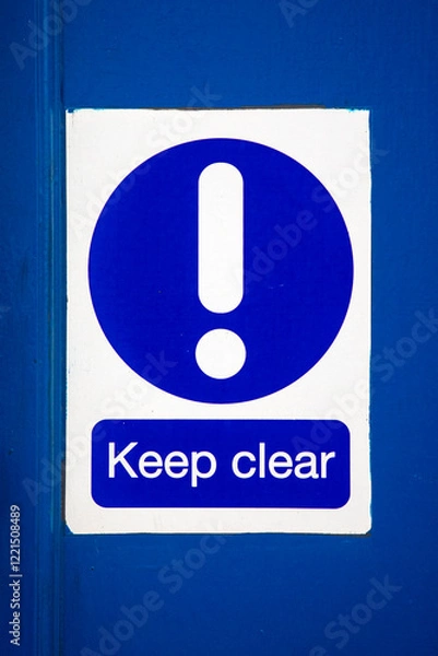 Obraz Keep Clear Sign