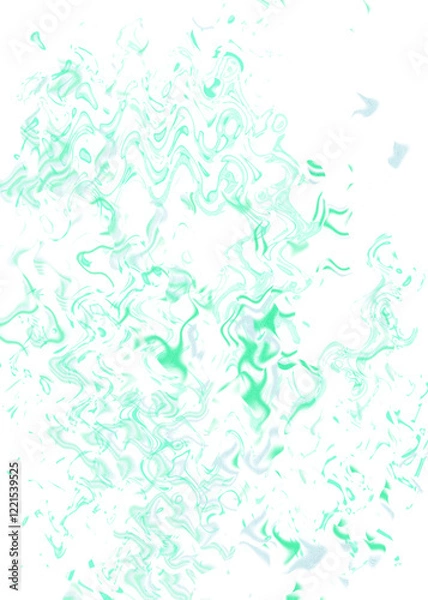 Obraz An abstract transparent psychedelic wavy liquid splatter design element overlay.