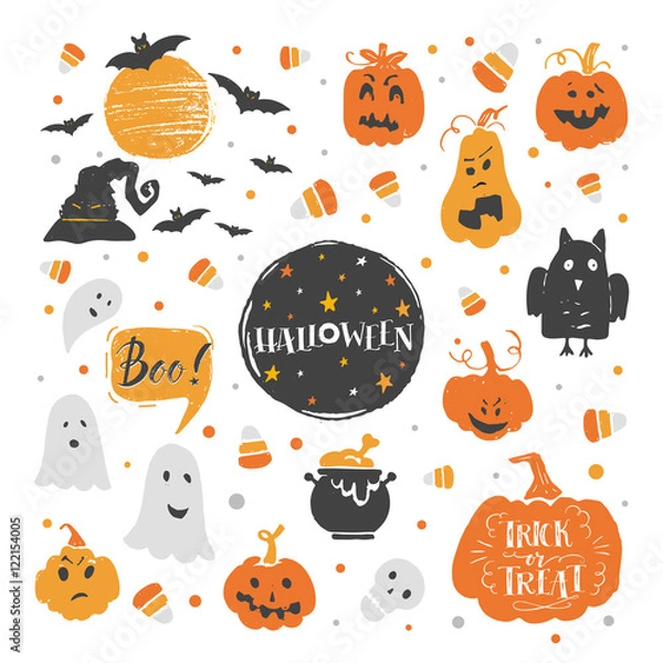 Obraz Halloween elements set