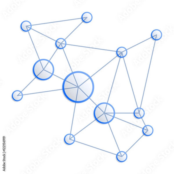 Fototapeta Network vector concept
