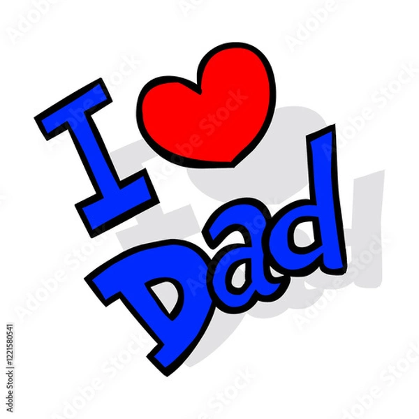 Fototapeta Happy Fathers Day Custom Text Banner