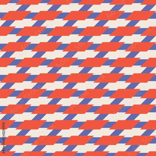 Fototapeta seamless colorful vector pattern of horizontal rhombuses.