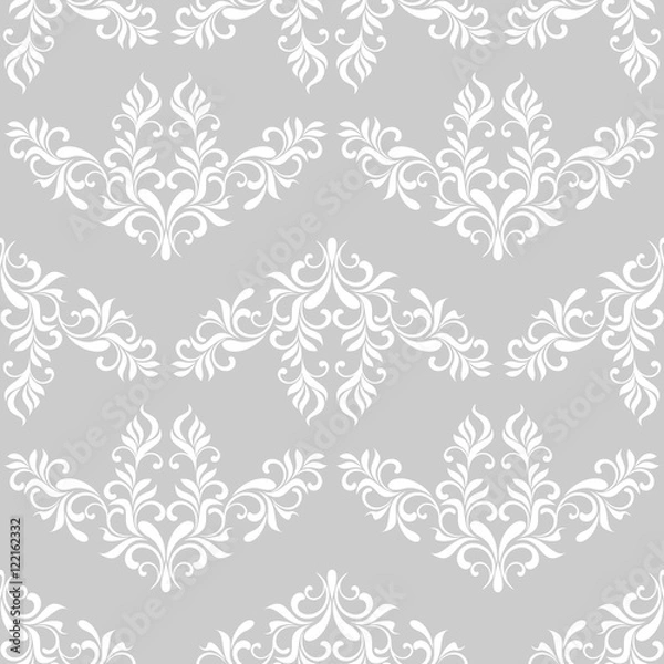 Obraz classic seamless pattern on a gray background