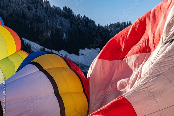 Obraz red hot balloon