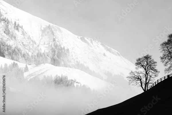 Obraz snow covered mountains