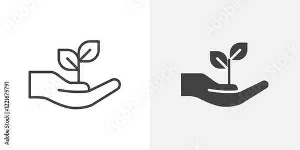 Fototapeta Environment icon Outline vector sign