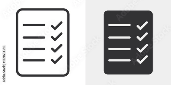 Obraz Guidelines icon Outline vector sign