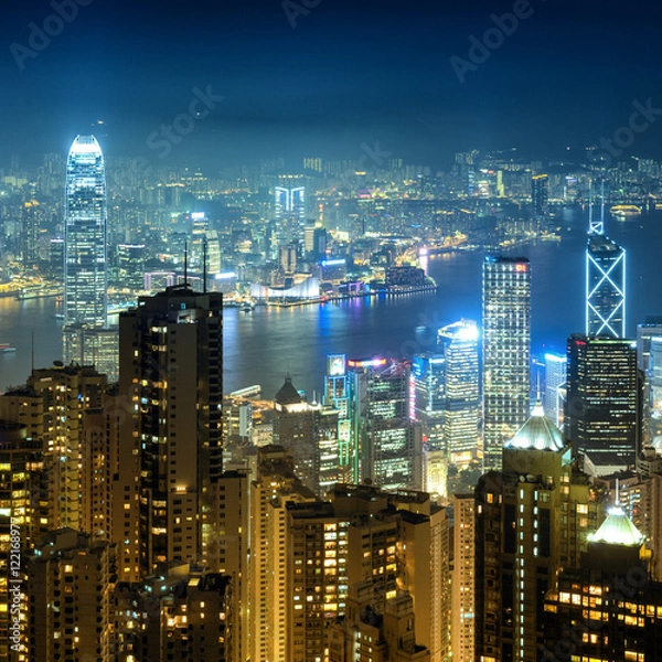 Obraz Hong Kong City : Night time.
