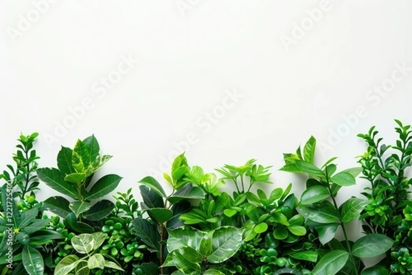 Obraz Flawless Picture of Arrangement of Green Plant with Copy Space