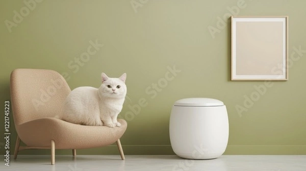Fototapeta Smart automated litter boxes in high-resolution gigapixel image.